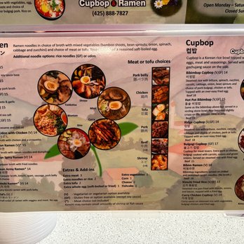 Ridge Cupbop & Ramen - menu - Asian Fusion Near Me - Snoqualmie, Washington Ridge Cupbop & Ramen - menu - Asian Fusion Near Me - Snoqualmie, Washington