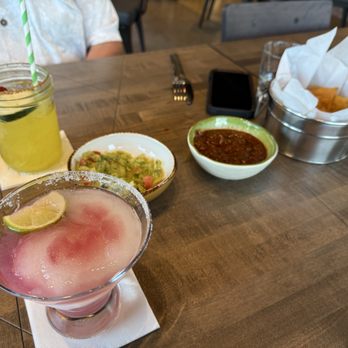 Ancho & Agave - Frozen marg with sangria swirl and mango habanero marg - Mexican Near Me - Naperville, Illinois Ancho & Agave - Frozen marg with sangria swirl and mango habanero marg - Mexican Near Me - Naperville, Illinois