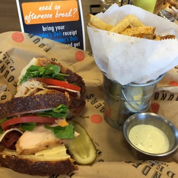 Founder's Deli - The Chairman sandwich, #3, with turkey and bacon and a side of fries - Burgers Near Me - San Diego, California