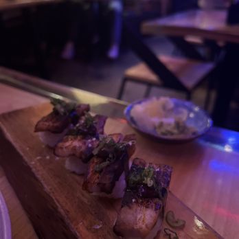 Lucky Robot Restaurant - Pork belly nigir - Sushi Bars Near Me - Austin, Texas Lucky Robot Restaurant - Pork belly nigir - Sushi Bars Near Me - Austin, Texas