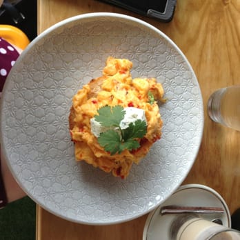 Seven - Chili Scrambled Eggs - Cafes Near Me - Port Melbourne, VIC