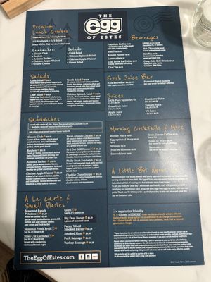 Menu photo 2 The Egg Of Estes Estes Park, CO Menu photo 2 The Egg Of Estes Estes Park, CO