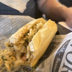 Water Street Seafood - This is half of the Chesapeake cheesesteak sandwich! Yumm!