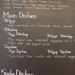 Daily menu.