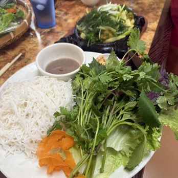 Pho Nam Dinh - Fresh fish with turmeric, dill and onions. Served with a plate of fresh veggies and vermicelli noodles. - Vietnamese Near Me - Garden Grove, California Pho Nam Dinh - Fresh fish with turmeric, dill and onions. Served with a plate of fresh veggies and vermicelli noodles. - Vietnamese Near Me - Garden Grove, California
