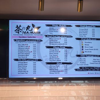Tea Maru - Menu - Bubble Tea Near Me - Santa Ana, California Tea Maru - Menu - Bubble Tea Near Me - Santa Ana, California