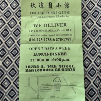 Rose Garden - Menu - Chinese Near Me - San Leandro, California Rose Garden - Menu - Chinese Near Me - San Leandro, California