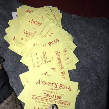Anthony's Pizza Place - DOES NOT STATE YOU NEED A PHONE NUMBER FOR PURCHASE - Pizza Near Me - Berwyn, Illinois