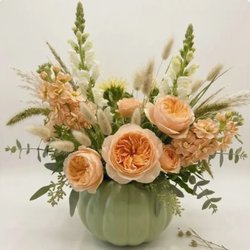 Texas Blooms And Gifts - Freshly picked from the pumpkin patch -  Our new"Peachy Pumpkin" ready for delivery! order your today for Thanksgiving