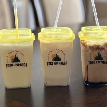 Taco Empreso - Pina Colada, Agua De Horchata and Cocoa Cloud - Tacos Near Me - Edison, New Jersey