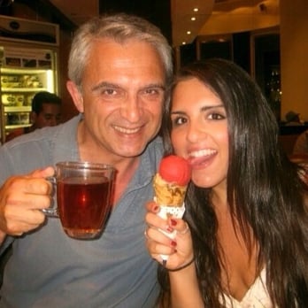 Farggi - My dad & I enjoying our treats - Coffee & Tea Near Me - Barcelona, B