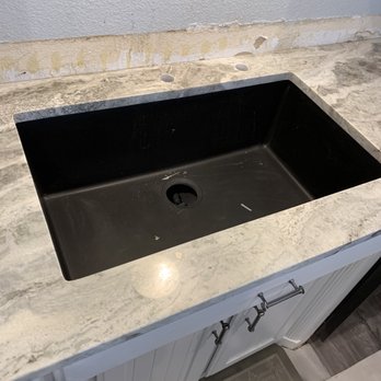 Absolute Stone & Tile - Another shot of the sink. Barely see the seam. - Building Supplies Near Me - Fort Worth, Texas Absolute Stone & Tile - Another shot of the sink. Barely see the seam. - Building Supplies Near Me - Fort Worth, Texas