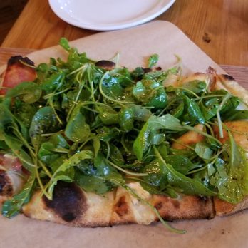 Farm Table - Flatbread: garlic, brie, salami, arugula - New American Near Me - Wake Forest, North Carolina Farm Table - Flatbread: garlic, brie, salami, arugula - New American Near Me - Wake Forest, North Carolina