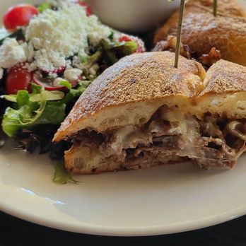 The Local - Beef Dip Sandwich with House Salad - New American Near Me - Boise, Idaho The Local - Beef Dip Sandwich with House Salad - New American Near Me - Boise, Idaho