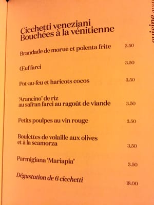 Menu photo 6 Caffé Stern Paris, 75 Menu photo 6 Caffé Stern Paris, 75