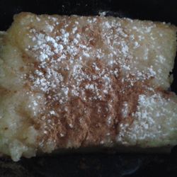 Greeklicious - Noch was süßes zum Dessert: Eine Art Griespudding mit Zimt und Zucker: Lecker!