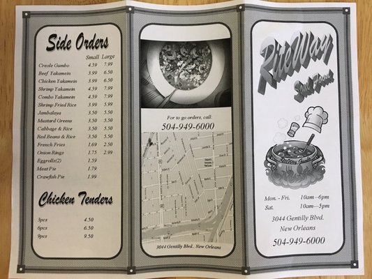 Menu photo 2 Riteway Soul Food New Orleans, LA Menu photo 2 Riteway Soul Food New Orleans, LA