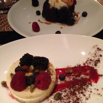 Powder - Lava cake and raspberry cheesecake - New American Near Me - Park City, Utah Powder - Lava cake and raspberry cheesecake - New American Near Me - Park City, Utah