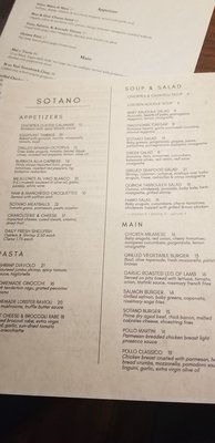 Menu photo 2 Sotano Food & Wine Fishkill, NY Menu photo 2 Sotano Food & Wine Fishkill, NY