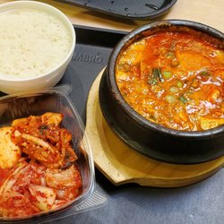 KP International Food Court - K25 Spicy Seafood Tofu Soup ($13.50)