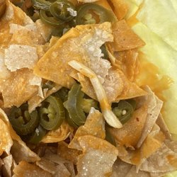 Panchos's Mexican Food - random fry in my nachos.
