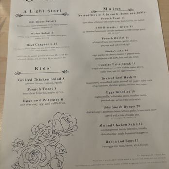 1808 American Bistro - Brunch menu - New American Near Me - Delaware, Ohio