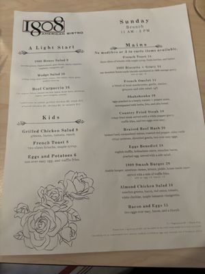 Menu photo 1 1808 American Bistro Delaware, OH