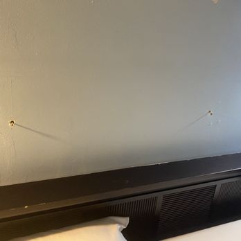 Super Shine Motel - Screws left in wall right at back of head level. - Hotels Near Me - Wilmington, Illinois