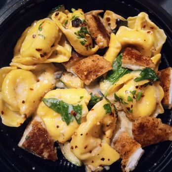 Noodles and Company - Roasted Garlic Cream Tortellini comes w/ your choice of protein (small serving size) - Noodles Near Me - Layton, Utah Noodles and Company - Roasted Garlic Cream Tortellini comes w/ your choice of protein (small serving size) - Noodles Near Me - Layton, Utah