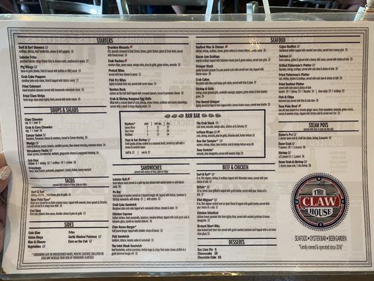 Menu photo 3 The Claw House Murrells Inlet, SC