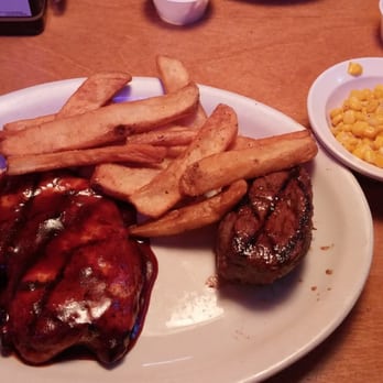 Texas Roadhouse - Grilled BBQ chicken with sirloin steak - Barbeque Near Me - Plattsburgh, New York