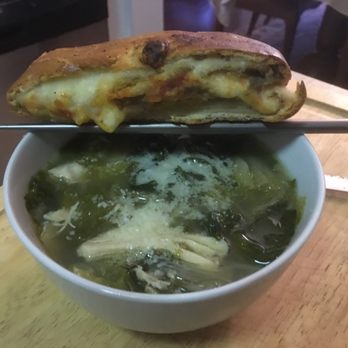 Pasta Vita - Stuff eggplant parmigiana, with my homemade escarole and chicken soup - Italian Near Me - Old Saybrook, Connecticut