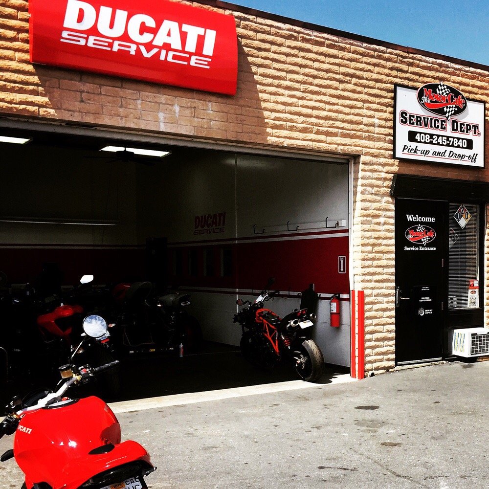 The Motor Cafe - My Monster getting serviced. - Motorcycle Dealers Near Me - Campbell, California The Motor Cafe - My Monster getting serviced. - Motorcycle Dealers Near Me - Campbell, California