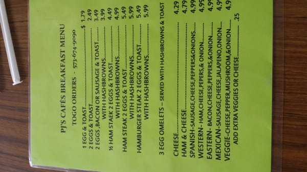 Menu photo 1 The Feedlot Licking, MO
