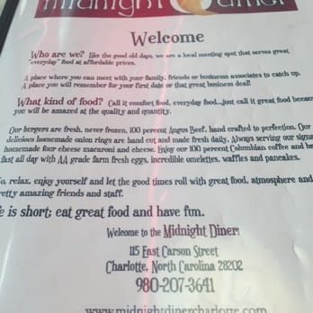 Midnight Diner - Diners Near Me - Charlotte, North Carolina