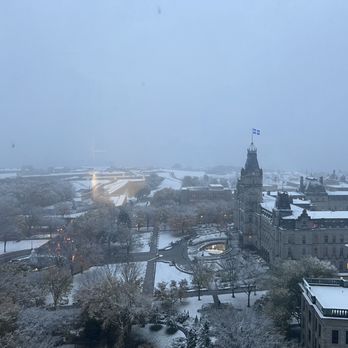 Hilton Quebec - Snow in October! From my room. - Hotels Near Me - Quebec City, Quebec Hilton Quebec - Snow in October! From my room. - Hotels Near Me - Quebec City, Quebec