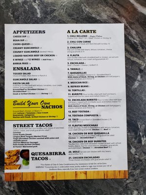 Menu photo 8 La Casita Mexican Restaurant Crystal River, FL