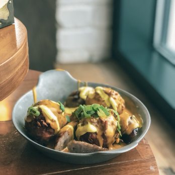 Grain - Bratwurst tots! - Beer Gardens Near Me - Norfolk, Virginia Grain - Bratwurst tots! - Beer Gardens Near Me - Norfolk, Virginia