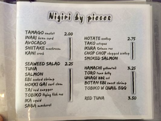 Menu photo 8 Sushi Yuzen St. Albert, AB Menu photo 8 Sushi Yuzen St. Albert, AB