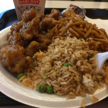 Yarba Express - Fried rice and lo-mein with orange chicken. - Chinese Near Me - Pharr, Texas