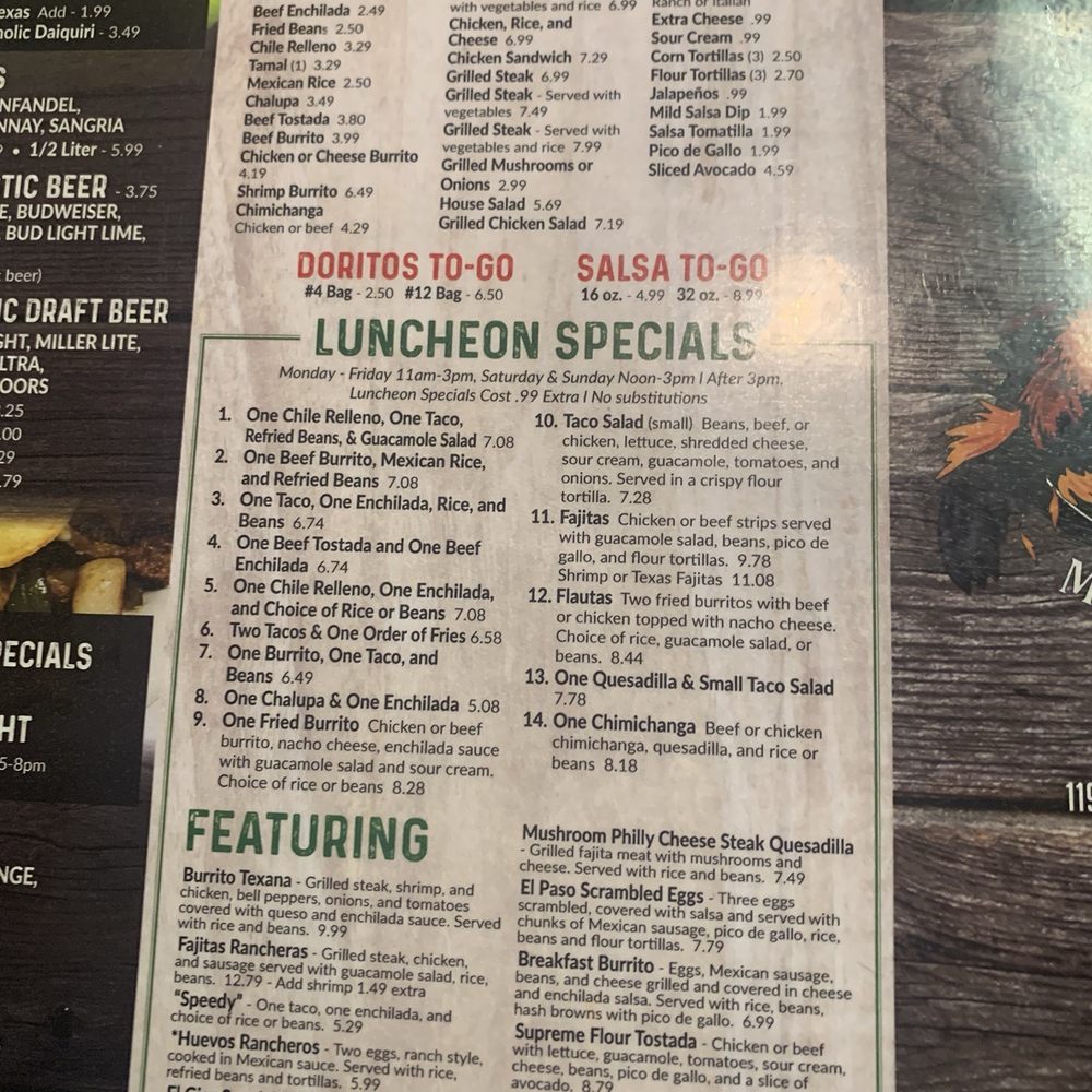 El Giro Mexican Restaurant - Menu - Mexican Near Me - Monticello, Georgia