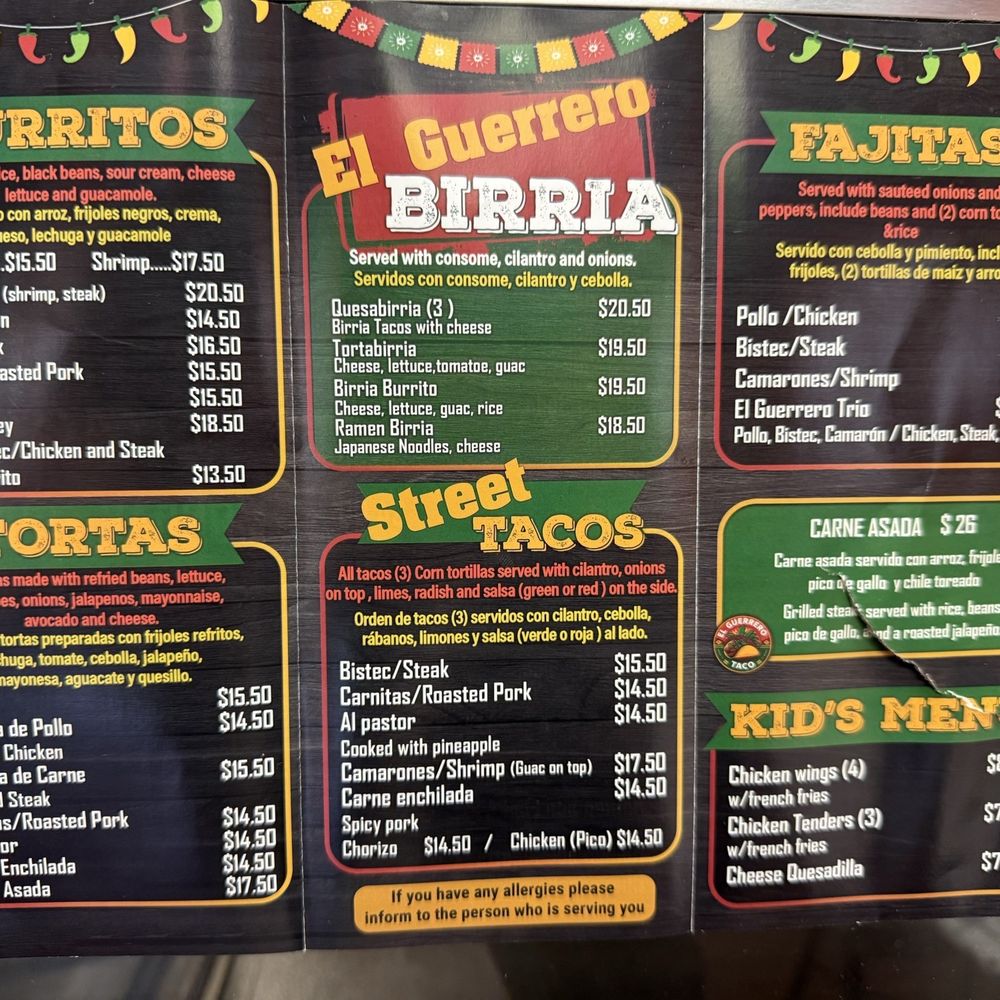 El Guerrero Taco - Menu - Mexican Near Me - Ossining, New York El Guerrero Taco - Menu - Mexican Near Me - Ossining, New York