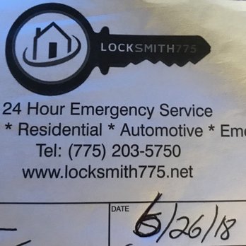 Locksmith775 - 6/26/2018: I purchased three, high-security locks and had Ben re-key my truck's glove box lock today. - Keys & Locksmiths Near Me - Reno, Nevada