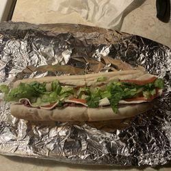 Marco's Subs - Second half of sub. All lettuce no meat and a thin layer of cheese.