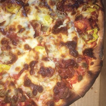 Pasquale's Pizza - Large pepperoni, sausage, and banana peppers pizza - Pizza Near Me - Indianapolis, Indiana
