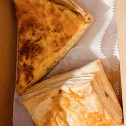 Turkey Lorraine quiche and beef pastry Turkey Lorraine quiche and beef pastry