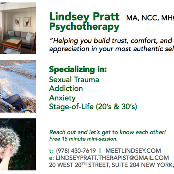 Lindsey Pratt Psychotherapy - Counseling & Mental Health Near Me - New York, New York Lindsey Pratt Psychotherapy - Counseling & Mental Health Near Me - New York, New York