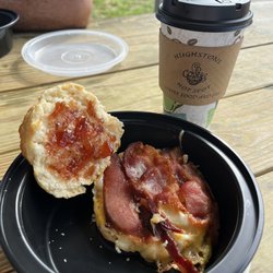 Hughstons Hot Spot - Bacon egg biscuit