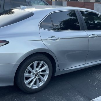 OJ Tint Studio - 5% on the back windows, 20% on the front for my 2024 Toyota Camry - Car Window Tinting Near Me - San Jose, California OJ Tint Studio - 5% on the back windows, 20% on the front for my 2024 Toyota Camry - Car Window Tinting Near Me - San Jose, California