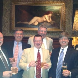 Southern gents enjoying fine cigars, beverages, and fellowship at the Union League of Philadelphia